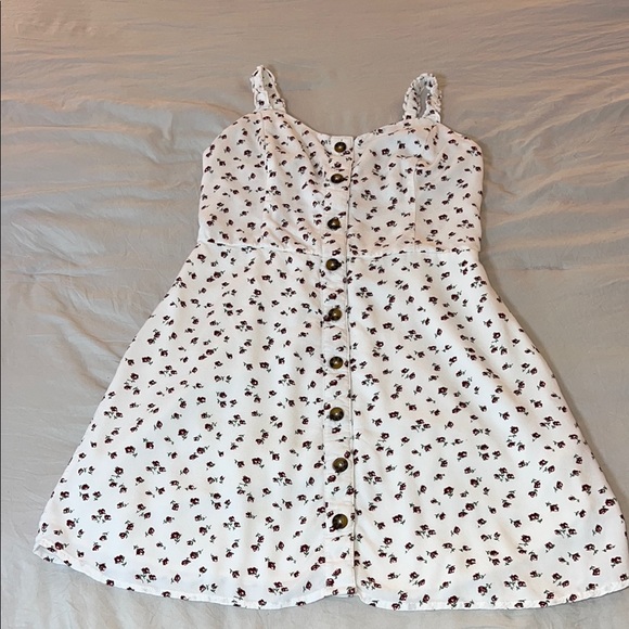 Hollister Dresses & Skirts - Hollister Spaghetti Strap Floral White
Summer Mini Dress‎ Small